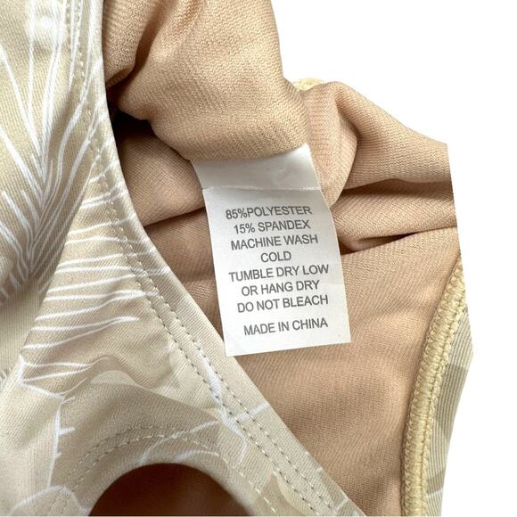 NWT Kortni Jeane Baby Skirted One-Piece Cream Tropics Size 9M - Picture 7 of 8